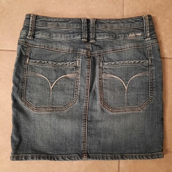 Dish Jeans Blue Denim Skirt Size 27 - Picture 2 of 6